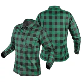 Flanel munkaing, zöld-fekete, 100% pamut, XXXL