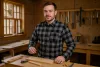 Flanel munkaing, szürke, 100% pamut, XL