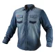 Farmer munkaing, Denim, 100% pamut, XXXL