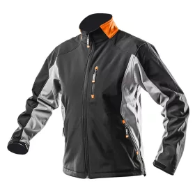   Softshell munkavédelmi kabát, víz- és szélálló, M/50 vízálló (5000mm), szellőztető szelepek (3000mpv), M