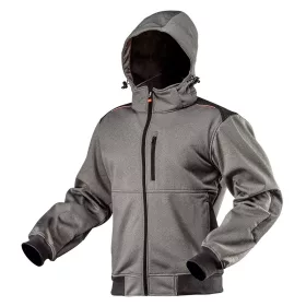 Softshell munkavédelmi kabát, levehető kapucnival, XXL