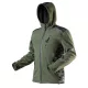 Terepmintás softshell munkavédelmi kabát, víz- és szélálló, kapucni, CAMO, vízáll: 5000mm, L
