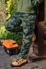 Terepmintás softshell munkavédelmi kabát, víz- és szélálló, kapucni, CAMO, vízáll: 5000mm, L