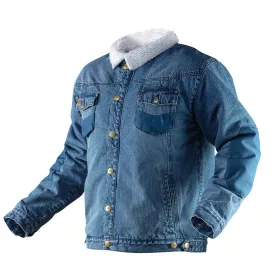 Farmer munkavédelmi kabát, Denim, béléssel, L
