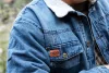 Farmer munkavédelmi kabát, Denim, béléssel, L