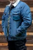 Farmer munkavédelmi kabát, Denim, béléssel, L