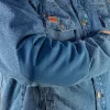 Farmer munkavédelmi kabát, Denim, béléssel, L