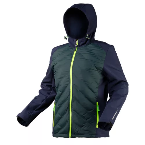 Softshell munkavédelmi kabát, steppelt betéttel, Premium, M