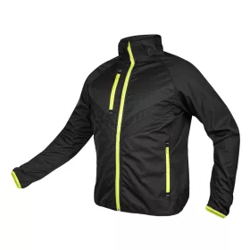 Softshell munkavédelmi kabát, fekete-sárga, M