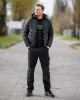 Téli munkavédelmi kabát, Mix&Match, steppelt-szigetelt anyag, könnyű, fekete, L