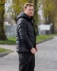 Téli munkavédelmi kabát, Mix&Match, steppelt-szigetelt anyag, könnyű, fekete, S