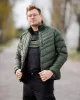 Téli munkavédelmi kabát, Mix&Match, steppelt-szigetelt anyag, könnyű, zöld-fekete, M