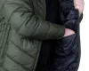 Téli munkavédelmi kabát, Mix&Match, steppelt-szigetelt anyag, könnyű, zöld-fekete, S
