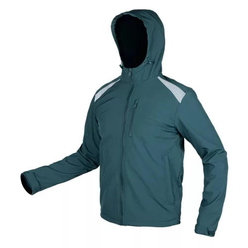 Munkavédelmi kabát, Mix&Match, 4 irányú sztreccs, zöld, XXXL