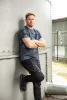 Munkavédelmi póló, CAMO Navy, tengerészkék, terepmintás, 100% pamut, L