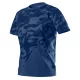 Munkavédelmi póló, CAMO Navy, tengerészkék, terepmintás, 100% pamut, XXL