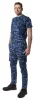 Munkavédelmi póló, CAMO Navy, tengerészkék, terepmintás, 100% pamut, XXL
