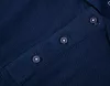 Munkavédelmi póló, galléros, kék, Denim, 100% pamut, 200g/m2, XXL