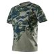 Munkavédelmi póló, CAMO, terepmintás, olíva, 100% pamut, 180g/m2, L