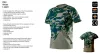 Munkavédelmi póló, CAMO, terepmintás, olíva, 100% pamut, 180g/m2, L