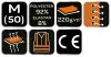 Munkavédelmi póló, prémium, lélegző hálós panel, 92% poliészter + 8% spandex, 220 g/m2, M