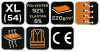 Munkavédelmi póló, prémium, lélegző hálós panel, 92% poliészter + 8% spandex, 220 g/m2, XL