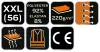 Munkavédelmi póló, prémium, lélegző hálós panel, 92% poliészter + 8% spandex, 220 g/m2, XXL