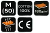 Munkavédelmi póló, sötétkék, Navy, 100% pamut, 180g/m2, M