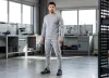 Melegítő felső Comfort, szürke, 79% pamut, XXL