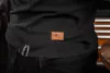 Munkavédelmi póló, galléros, Denim, fekete, pique, 100% pamut, 196g/m2, S
