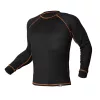 Thermo aláöltözet felső, hosszú ujjú, fekete, Basic, XXL/XXXL