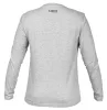Munkavédelmi póló, hosszú ujjú, szürke, 90% pamut, XXXL