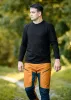 Munkavédelmi póló, hosszú ujjú, fekete, 100% pamut, L