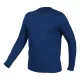 Munkavédelmi póló, hosszú ujjú, tengerészkék, 100% pamut, XXXL