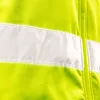 Láthatósági softshell munkavédelmi kabát, kapucnival, sárga, XXXL