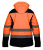 Láthatósági softshell munkavédelmi kabát, kapucnival, narancssárga, XL