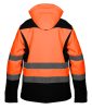 Láthatósági softshell munkavédelmi kabát, kapucnival, narancssárga, XXL