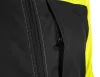 Láthatósági munkavédelmi kabát, softshell, neonsárga-fekete, XL