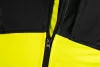Láthatósági munkavédelmi kabát, softshell, neonsárga-fekete, XL