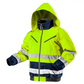   Láthatósági munkavédelmi kabát, extrán szigetelt, sárga, XL