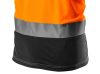Láthatósági munkavédelmi póló, narancssárga, sötét alsó résszel, M