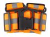 Láthatósági heveder, fényvisszaverő sávval, narancs