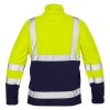 Láthatósági polár munkavédelmi kabát, sárga, XXL