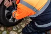 Láthatósági polár munkavédelmi kabát, narancssárga, S