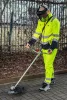 Láthatósági munkavédelmi kabát, Visibility, citromsárga, 60% pamut, 40% polyester, 260 gsm, XXL