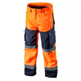   Láthatósági munkásnadrág, softshell, narancssárga, XXXL