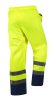 Láthatósági munkásnadrág, vízálló, sárga, S