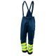 Kantáros munkásnadrág, lélegző, 240gsm, polyester+pamut, tengerészkék, fényvisszaverő csíkokkal, M