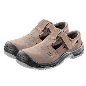 Munkavédelmi szandál, velúrbőr, S1 SRC, 44