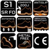 Munkavédelmi cipő, S1 SRC, fémmentes, kompozit lábujjvédő, 45